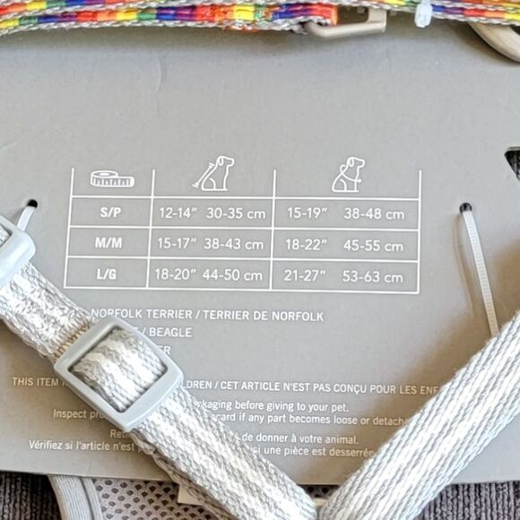 Live Love Bark Pride Dog Harness and matching leash Set Sz Medium - Picture 5 of 5